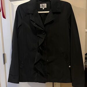 Armani Exchange Kids Black Raincoat